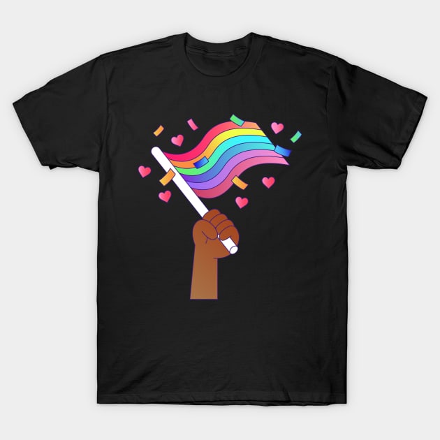 Pride Flag T-Shirt by starnish